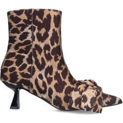 Absatz-Stiefeletten mit Leoprint