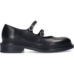 Mattschwarze Mary Janes aus Leder
