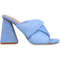 Blaue Mules mit Absatz