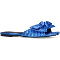 Blaue Sandalen mit Schleife