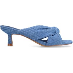Blaue Mules mit Knoten-Detail