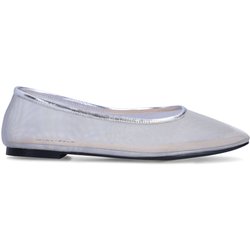 Silberfarbene Mesh-Ballerinas