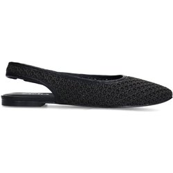 Schwarze Fishnet-Slingbacks