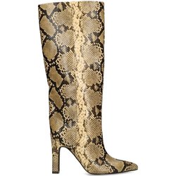 Stiefel mit Absatz und Schlangenmuster