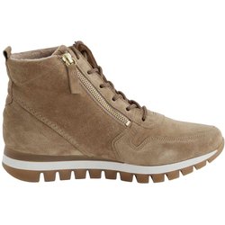 Damen Stiefelette Veloursleder Gabor camel mit Veloursfutter gepolstert 9