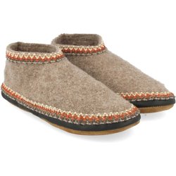 Haflinger Hüttenschuh Herren (Beige 37 Größe) Hüttenschuhe