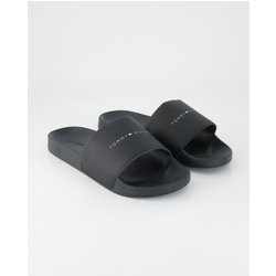 Tommy Hilfiger Schuhe - Hilifger NYC Pool Slide Synthetik (Schwarz, Gr. 46)