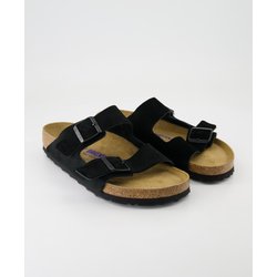 Birkenstock Schuhe - Arizona Velourleder Veloursleder (Schwarz, Gr. 45)