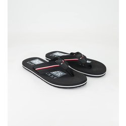 Tommy Hilfiger Schuhe - Flip Flops Textil und Synthetik (Schwarz, Gr. 44)