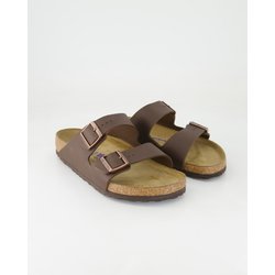 Birkenstock Schuhe - Arizona Leder Birko-Flor (Braun, Gr. 43)