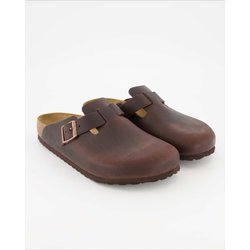 Birkenstock Schuhe - Boston Glattleder Glattleder (Braun, Gr. 40)