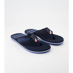 Tommy Hilfiger Schuhe - Beach Sandal Textil (Blau, Gr. 41)