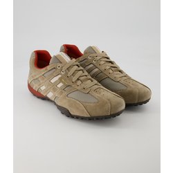 Geox Schuhe - Snake Leder und Textil (Beige, Gr. 41)