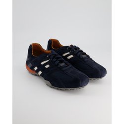 Geox Schuhe - Snake K - Scam. Mesh Veloursleder (Blau, Gr. 47)
