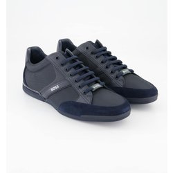 Boss Schuhe - Saturn Lowp Veloursleder (Blau, Gr. 47)