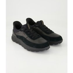 Geox Schuhe - U Spherica Plus Leder und Veloursleder (Schwarz, Gr. 40)