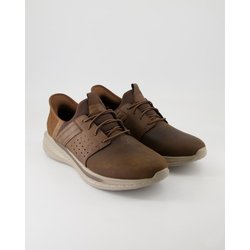 Skechers Schuhe - 210828 Leder und Textil (Braun, Gr. 43)