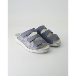 Semler Schuhe - Dunja Leder und Veloursleder (Blau, Gr. 37 ½)