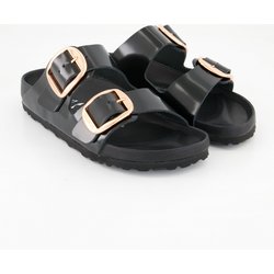 Birkenstock Schuhe - Arizona Big Buckle Lackleder Lackleder (Schwarz, Gr. 42)