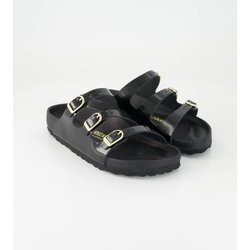 Birkenstock Schuhe - Florida Fresh Leder Lackleder (Schwarz, Gr. 37)