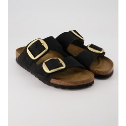 Birkenstock Schuhe - Arizona Big Buckle Nubukleder Leder (Schwarz, Gr. 42)