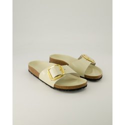 Birkenstock Schuhe - Madrid Big Buckle Leder (Beige, Gr. 42)