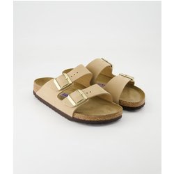 Birkenstock Schuhe - Arizona Nubukleder Nubukleder (Beige, Gr. 42)