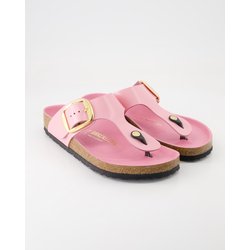 Birkenstock Schuhe - Gizeh Big Buckle Leder Leder (Rosa, Gr. 43)