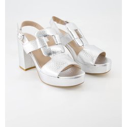 Konstantin Starke Schuhe - Dakar Leder (Silber, Gr. 40)