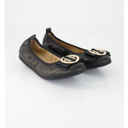 La Ballerina Schuhe - Linda Glattleder (Schwarz, Gr. 36)