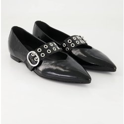 George Watts Schuhe - Harper Lackleder (Schwarz, Gr. 43)