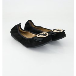 La Ballerina Schuhe - Linda Veloursleder (Schwarz, Gr. 37)