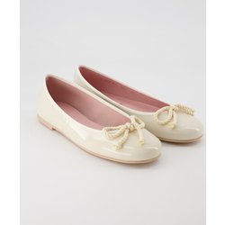 Pretty Ballerinas Schuhe - 35663 Lackleder (Weiß, Gr. 35)