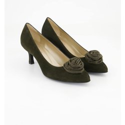 Dirndl & Bua Schuhe - 1990-07 Veloursleder (Grün, Gr. 39)