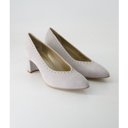 Dirndl & Bua Schuhe - 1207 Veloursleder (Grau, Gr. 39)