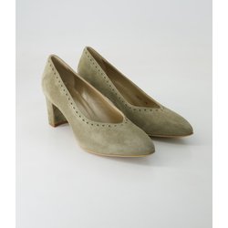 Dirndl & Bua Schuhe - 1207 Veloursleder (Grün, Gr. 37)