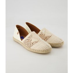 Verbenas Schuhe - Carmen Crichet Lino Paris Textil (Beige, Gr. 38)