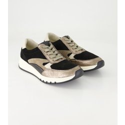 Waldläufer Schuhe - H-April Leder und Veloursleder (Schwarz, Gr. 41 ½)