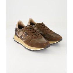 Blauer Schuhe - Millen03 Leder und Textil (Braun, Gr. 38)
