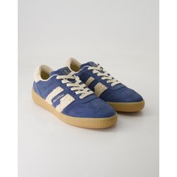 Marc O´Polo Schuhe - Court W 5B Veloursleder und Textil (Blau, Gr. 42)