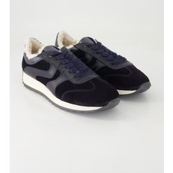 Konstantin Starke Schuhe - 6745 Leder und Veloursleder (Blau, Gr. 38)