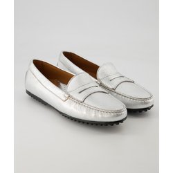 George Watts Schuhe - D0040002/332 Leder (Silber, Gr. 38)