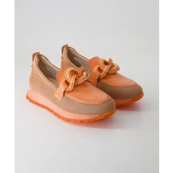 Hispanitas Schuhe - Hv254065 Leder und Textil (Orange, Gr. 39)