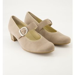 Semler Schuhe - Cleo Veloursleder (Beige, Gr. 38 ½)