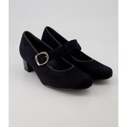 Semler Schuhe - Cleo Veloursleder (Blau, Gr. 38 ½)