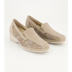 Semler Schuhe - Ria Veloursleder (Beige, Gr. 37 ½)