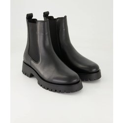 Zahira Schuhe - A8399-23 Leder und Textil (Schwarz, Gr. 39)