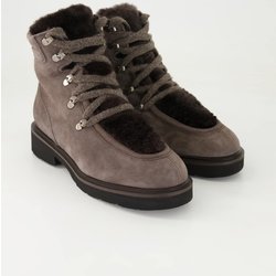 Konstantin Starke Schuhe - L449T Veloursleder und Textil (Grau, Gr. 41)