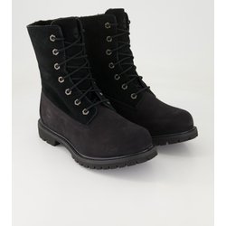 Timberland Schuhe - Premium Mid Warm Leder und Veloursleder (Schwarz, Gr. 39)
