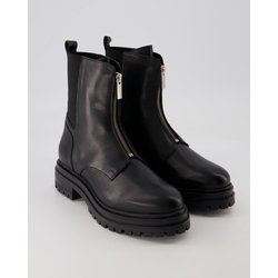 Zahira Schuhe - B9605 Leder und Textil (Schwarz, Gr. 42)